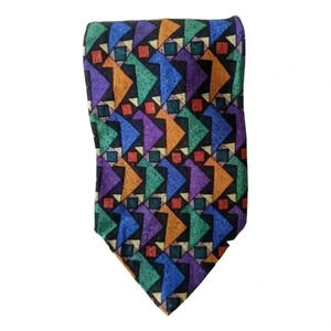 Eagle Shirtmakers Abstract 100% Silk Tie